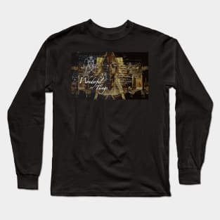 Wonderful Things - King Tut & Howard Carter (TOMB) Mask Long Sleeve T-Shirt